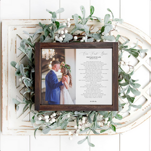 Our First Dance — Custom Framed Print on Canvas