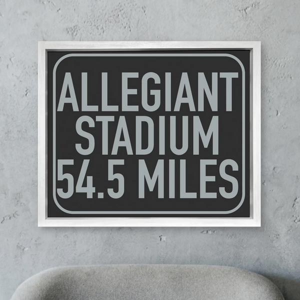 Las Vegas Raiders Allegiant Stadium Sign