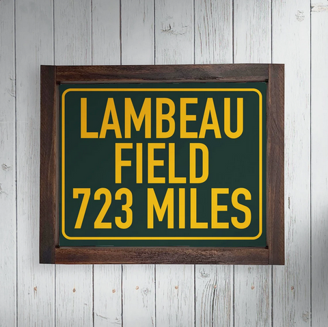 Green Bay Packers Lambeau Stadium Sign