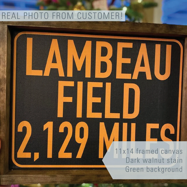 Green Bay Packers Lambeau Stadium Sign