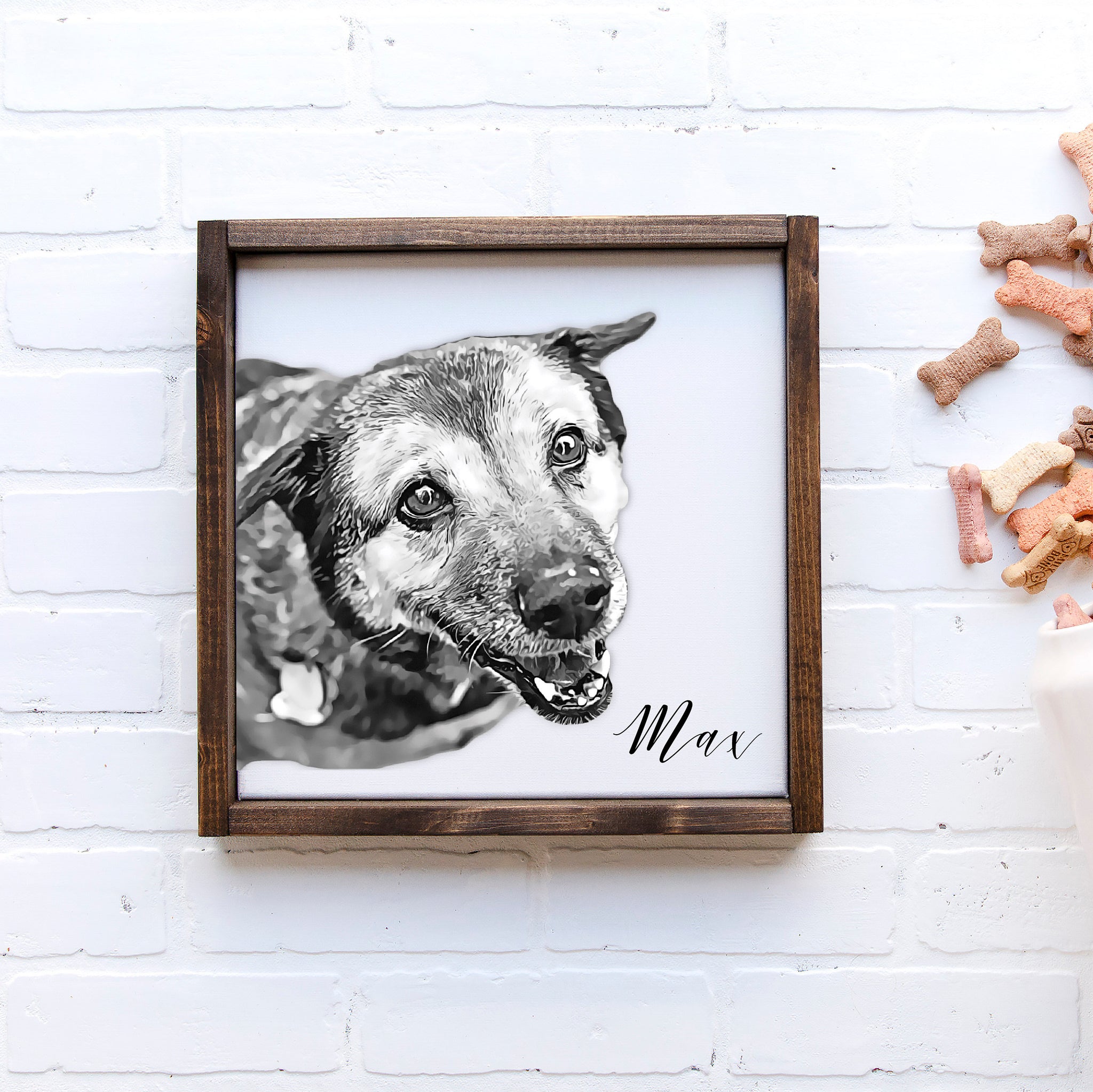 Custom Oil Effect Pet Portrait, Pet Loss Memorial Gift Ideas, Pet Loss Decor, Pet Memorial Decor, FREE SHIPPING